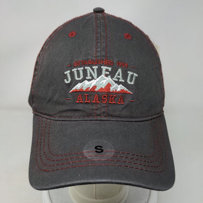 Prairie Mountain Slideback Hat Gray Small Embroidered Juneau Alaska Logo W/Tags