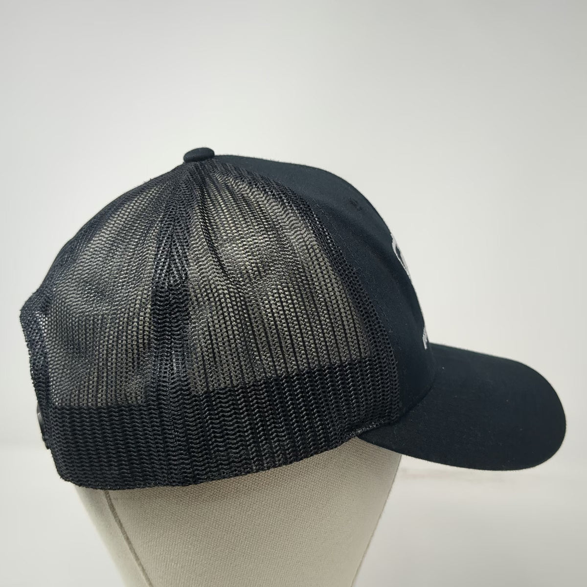 Idaho National Laboratory INL Trucker Hat Black One Size Snapback Mesh Back