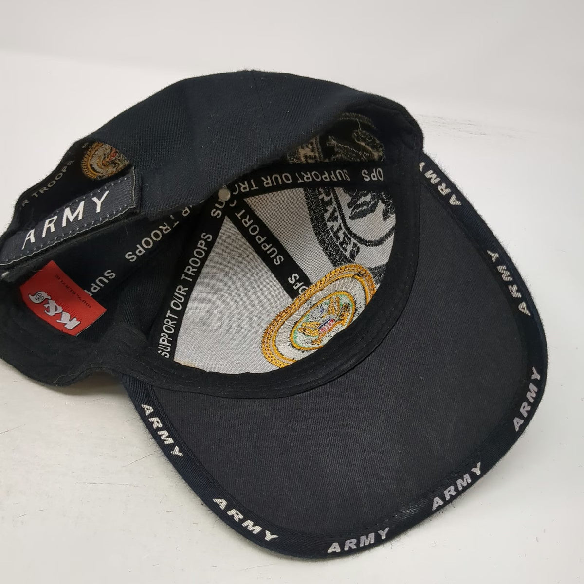 K&G Unlimited US Army Seal Black Baseball Cap One Size Embroidered Strapback Hat