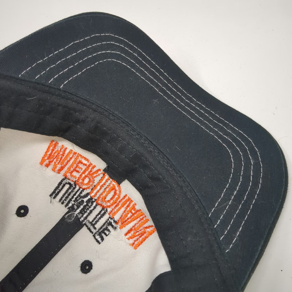 Cap America Baseball Cap Black White Orange OSFM Slideback Unite Meridian Hat