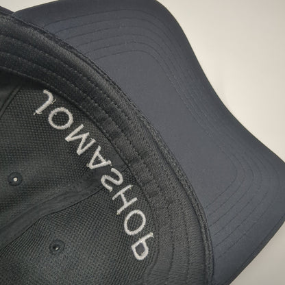 Jomashop Snapback Hat Black One Size Adjustable Embroidered 6 Panel