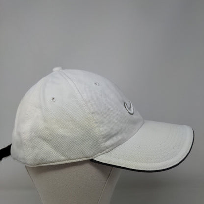 Nike Swoosh Logo Strapback Hat White One Size Adjustable Embroidered Nike Golf