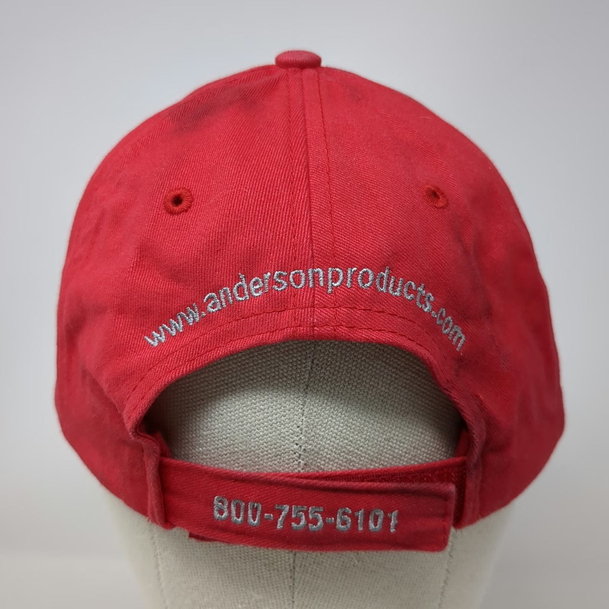 Triple Crown Baseball Cap Red One Size Anderson Products Work Strapback Hat