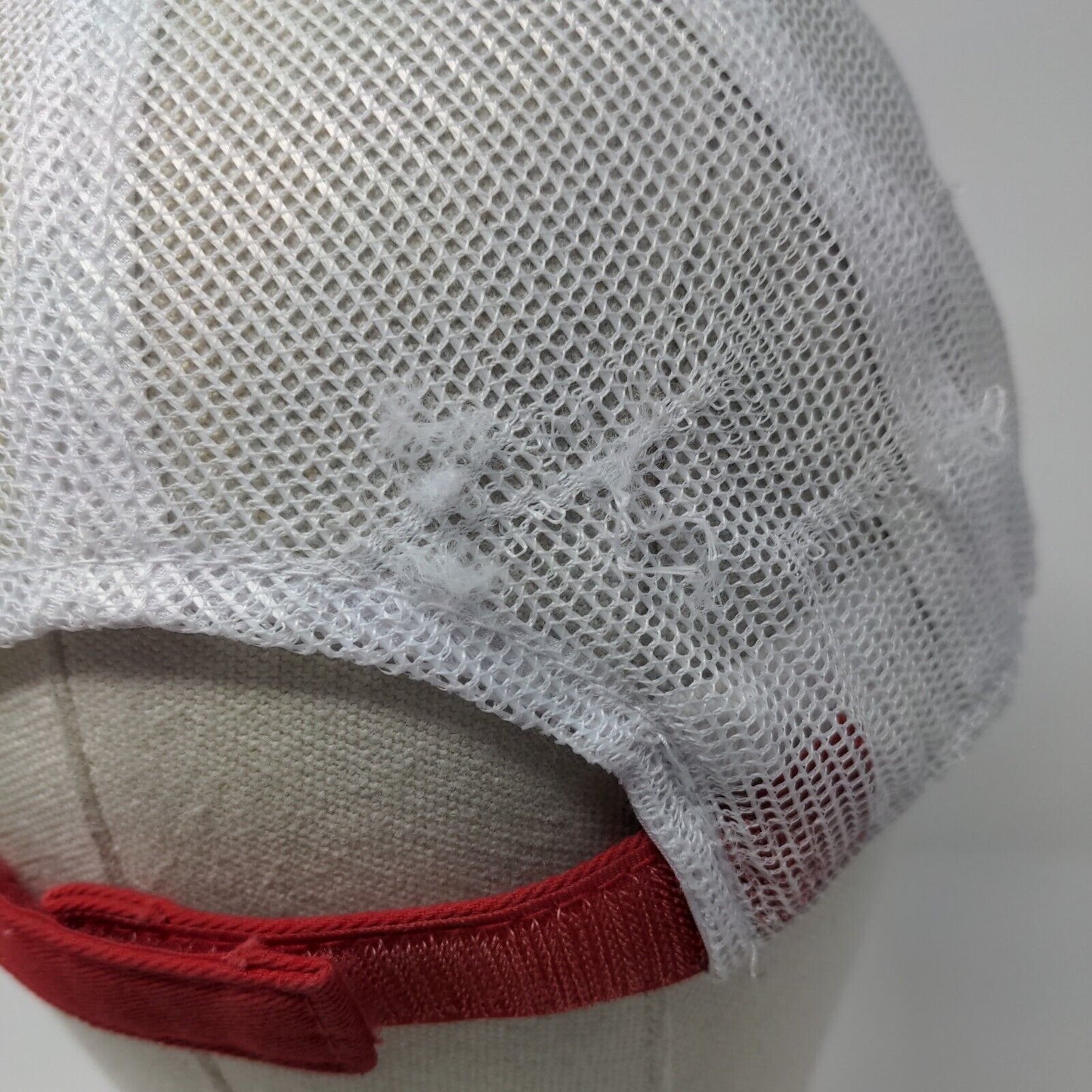 Outdoor Cap Strapback Mesh Back Trucker Hat Red One Size Colorblock