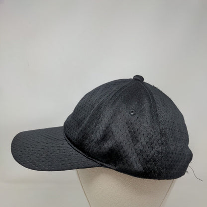 Signatures Snapback Mesh Hat Black OSFM Adjustable Breathable