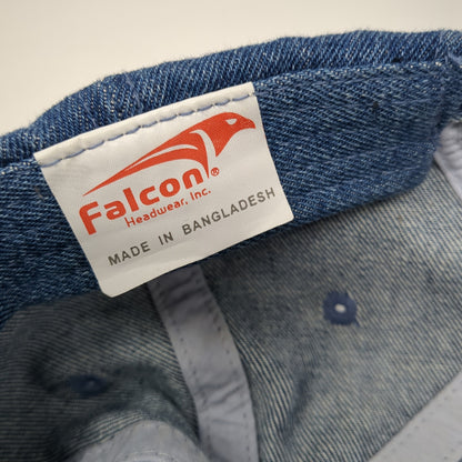 Falcon Headwear Inc. Slideback Hat Multicolor One Size Colorblock Denim