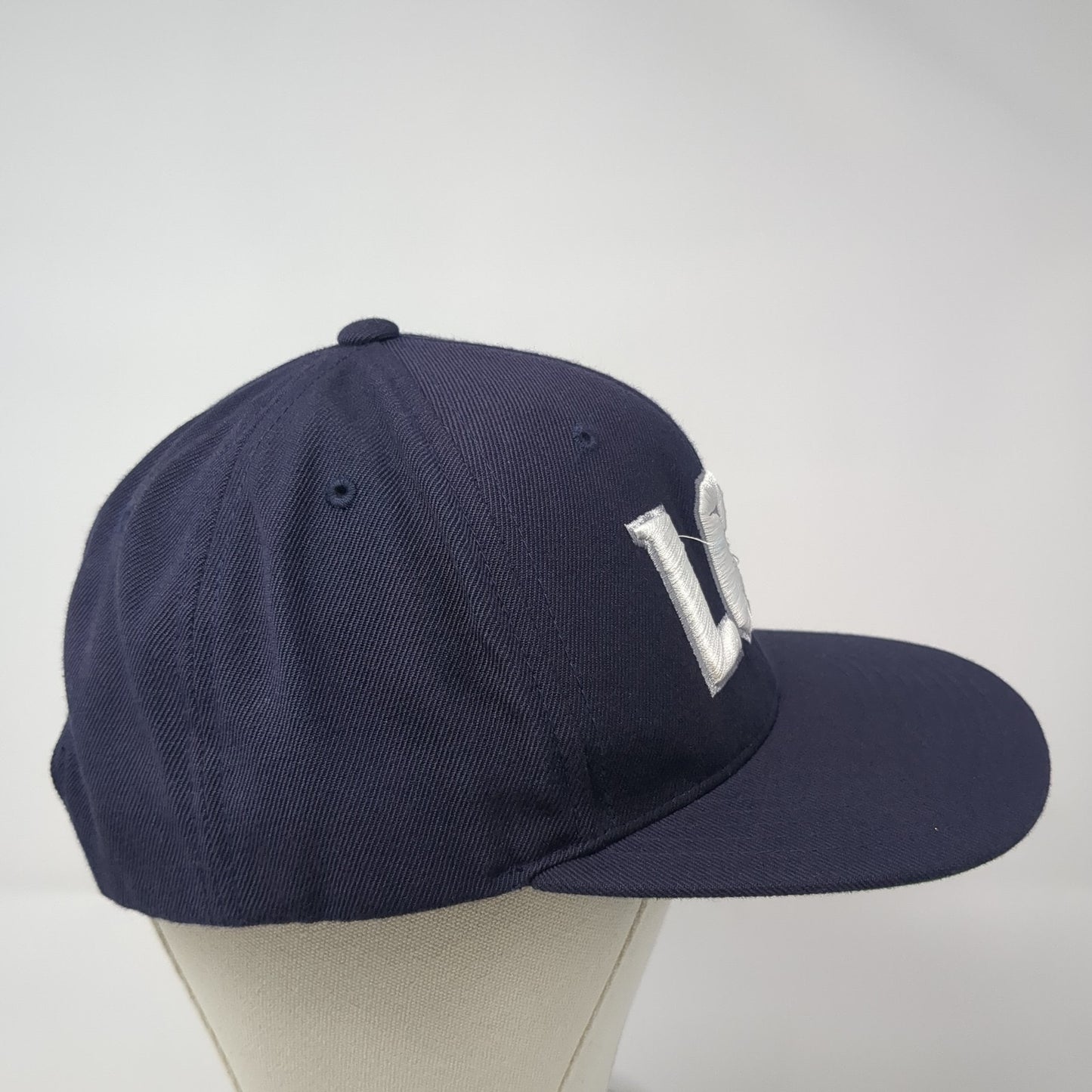 LCS Snapback Hat Blue One Size Adjustable Solid Embroidered Yupoong