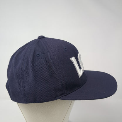 LCS Snapback Hat Blue One Size Adjustable Solid Embroidered Yupoong