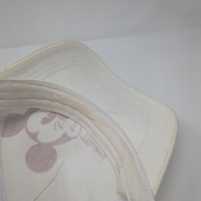 Mickey Mouse Snapback Trucker Hat White One Size Adjustable Mesh Back Disney