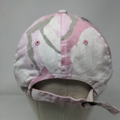 Detco Slideback Hat Pink Camouflage OSFA Embroidered Adjustable 6 Panel