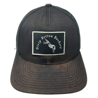 Pacific Headwear Trucker Hat Black One Size Dirty Rotten Buckers Skeleton Mesh