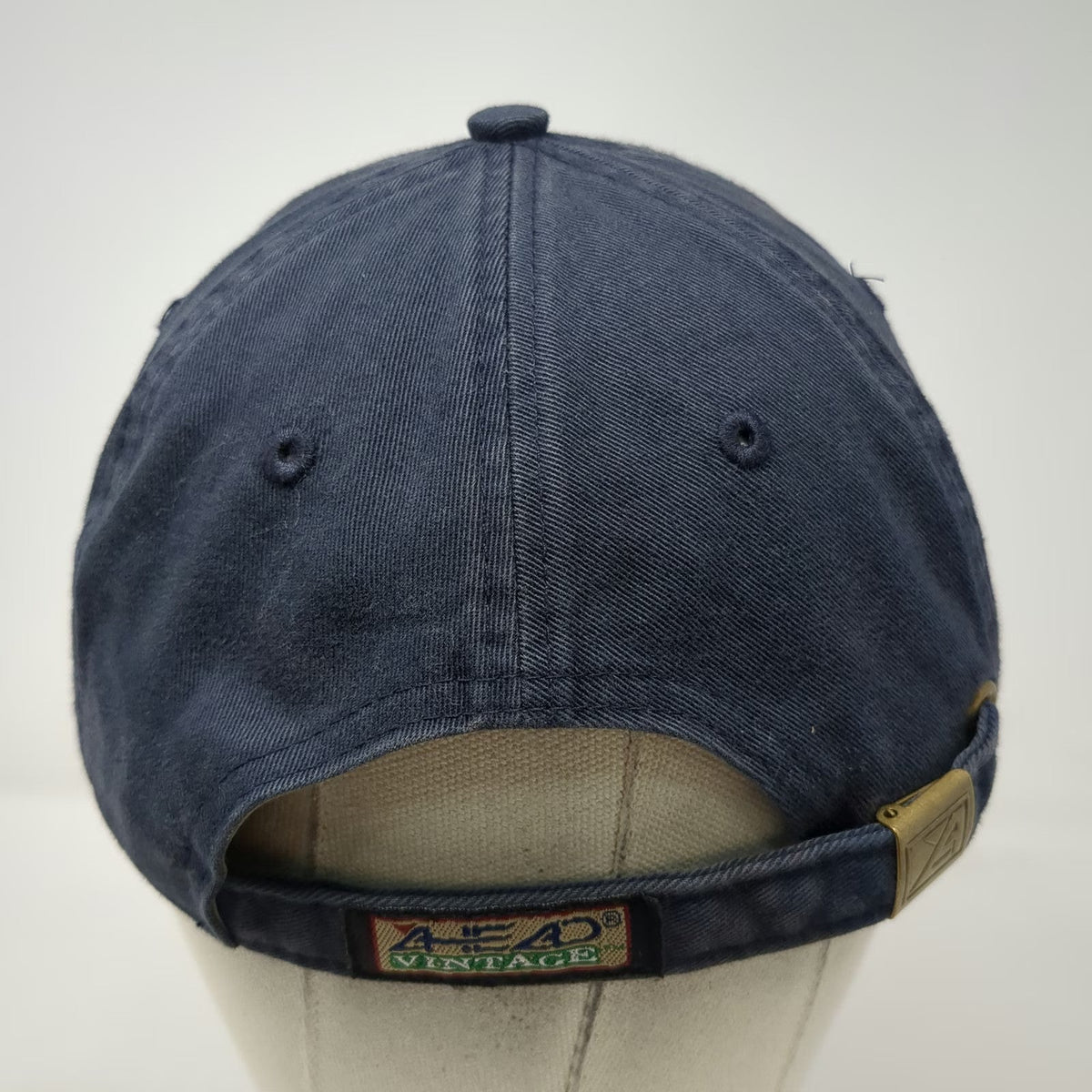 AHEAD Baseball Cap Blue OSFM Captains Golf Course Massachusetts Slideback Hat