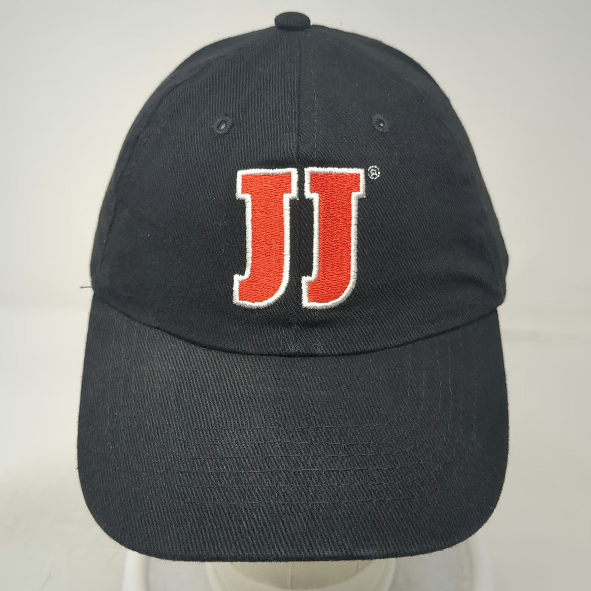 Jimmy John's Baseball Cap Black One Size Strapback Red Logo Embroidered Hat