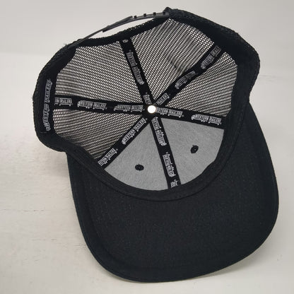 Western Trailers Trucker Hat Black One Size Mesh Back Snapback Patch Logo Cap