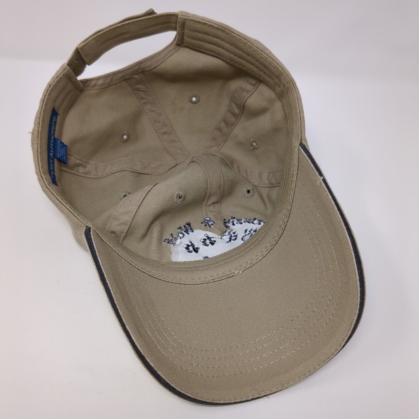 Grizzly & Wolf Discovery Center Strapback Hat Tan One Size Port Authority