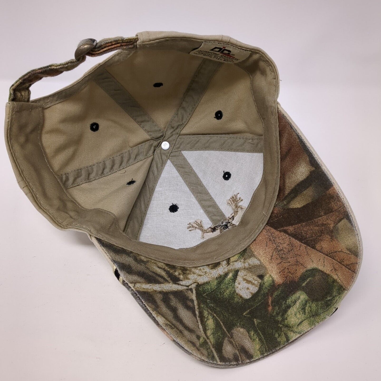 Sneekee Slideback Hat Tan One Size Adjustable Embroidered Hunting