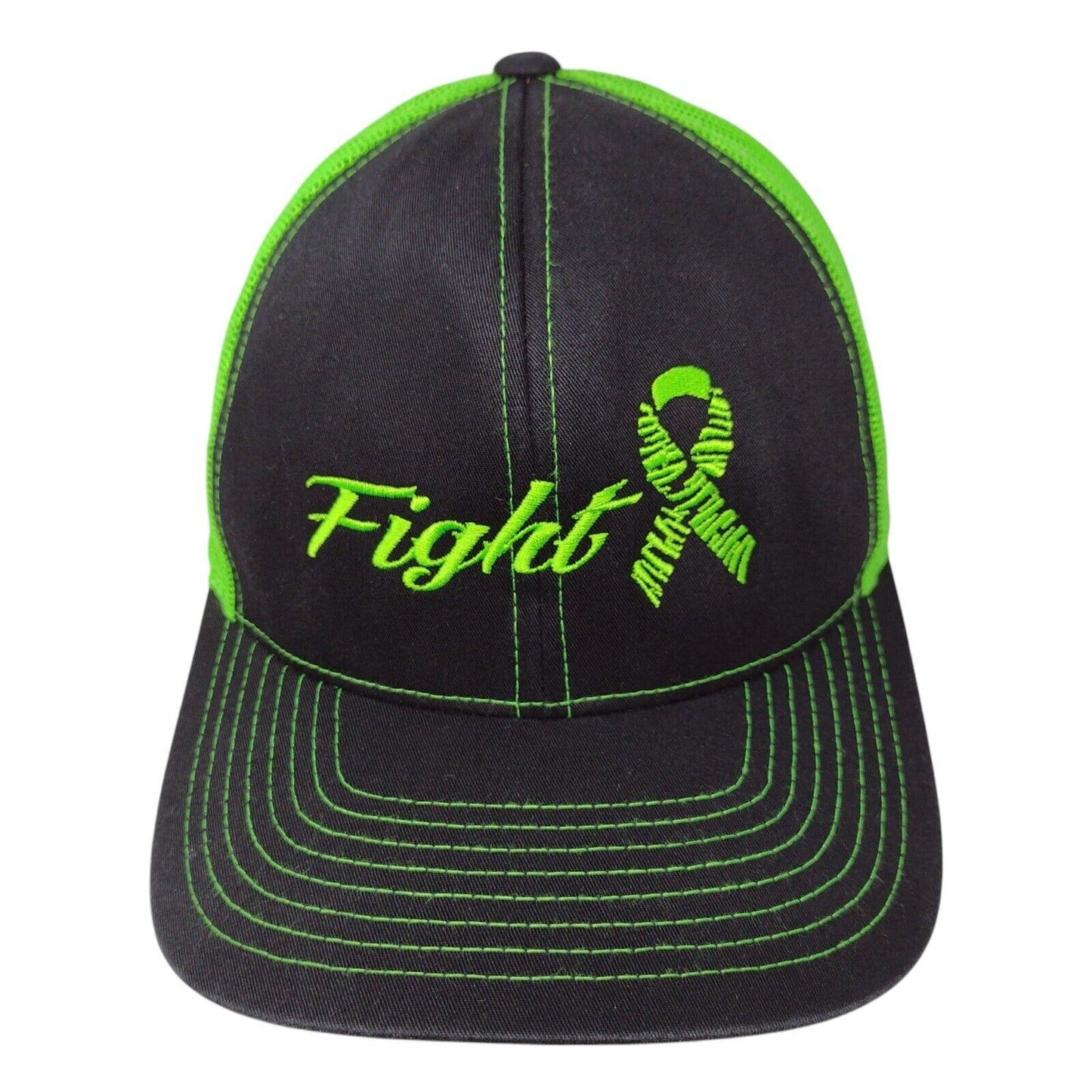 Fighting Tiger Ribbon Snapback Trucker Hat Multicolor OSFA Mesh Back