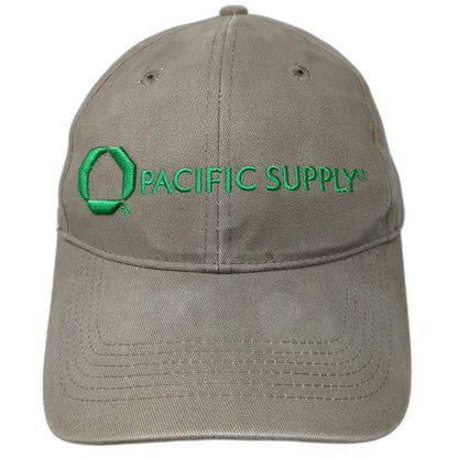 Pacific Headwear Baseball Cap Brown OS Pacific Supply CertainTeed Hat Strapback
