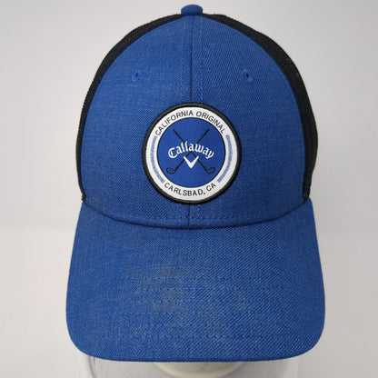 Callaway Patch Snapback Mesh Back Hat Blue One Size Adjustable 6 Panel