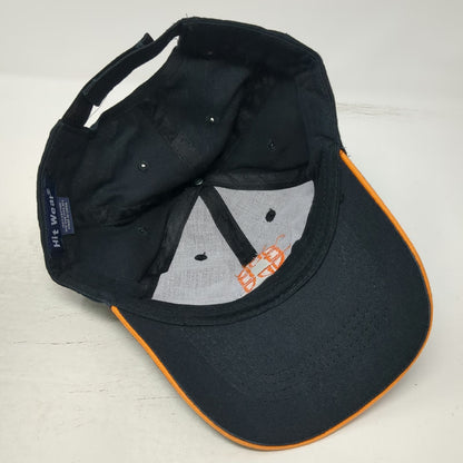 Hit Wear Baseball Cap Black One Size Strapback Allegion Logo Sandwich Brim Hat