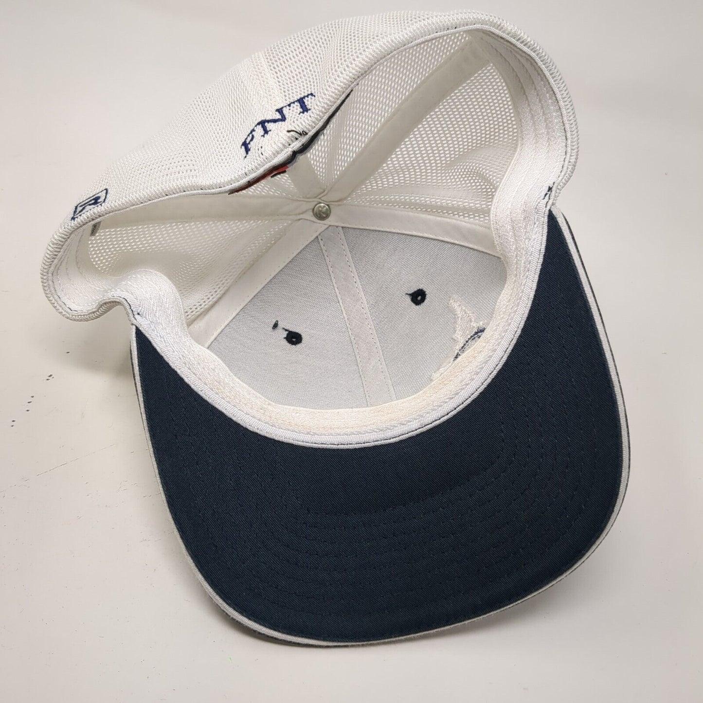 Fidelity National Title Idaho Fitted Mesh Back Trucker Hat Blue L-XL