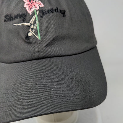 Strong Tuesday Fitted Hat Gray L-XL Embroidered Flexfit Yupoong