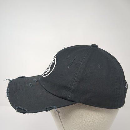 American Tattoo Society Slideback Hat Black One Size Solid Distressed