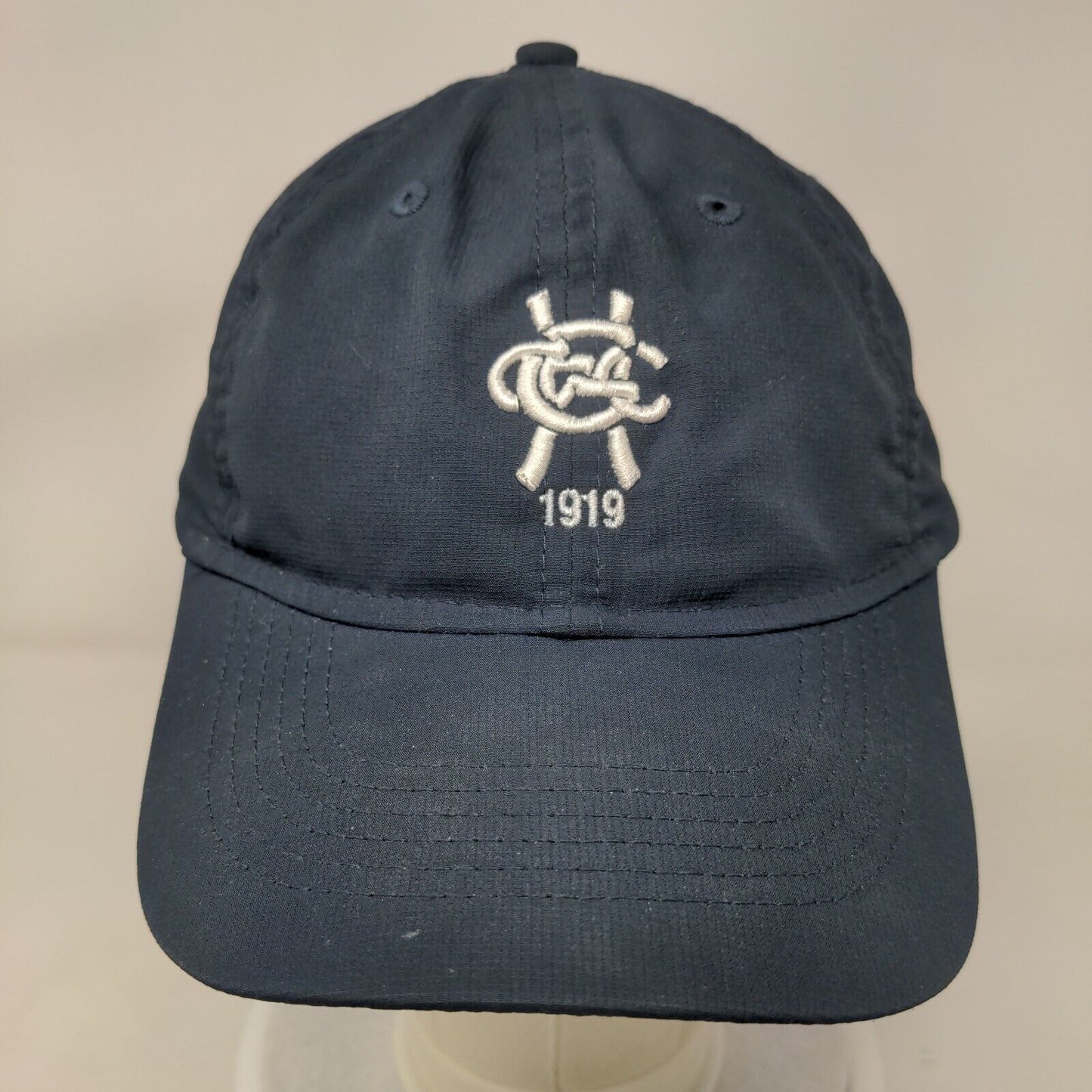 1919 Strapback Hat Blue One Size Adjustable Embroidered 6 Panel Club Cap