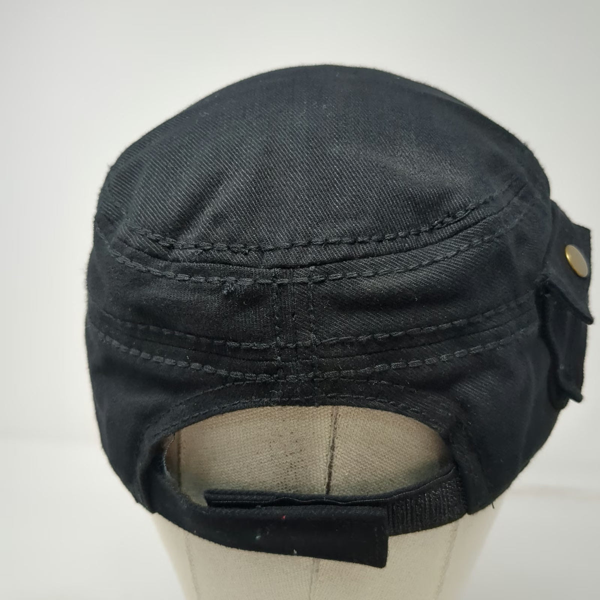 Army Cap Black Orange One Size RHS Warhawks Glitter Side Pocket Strapback Hat