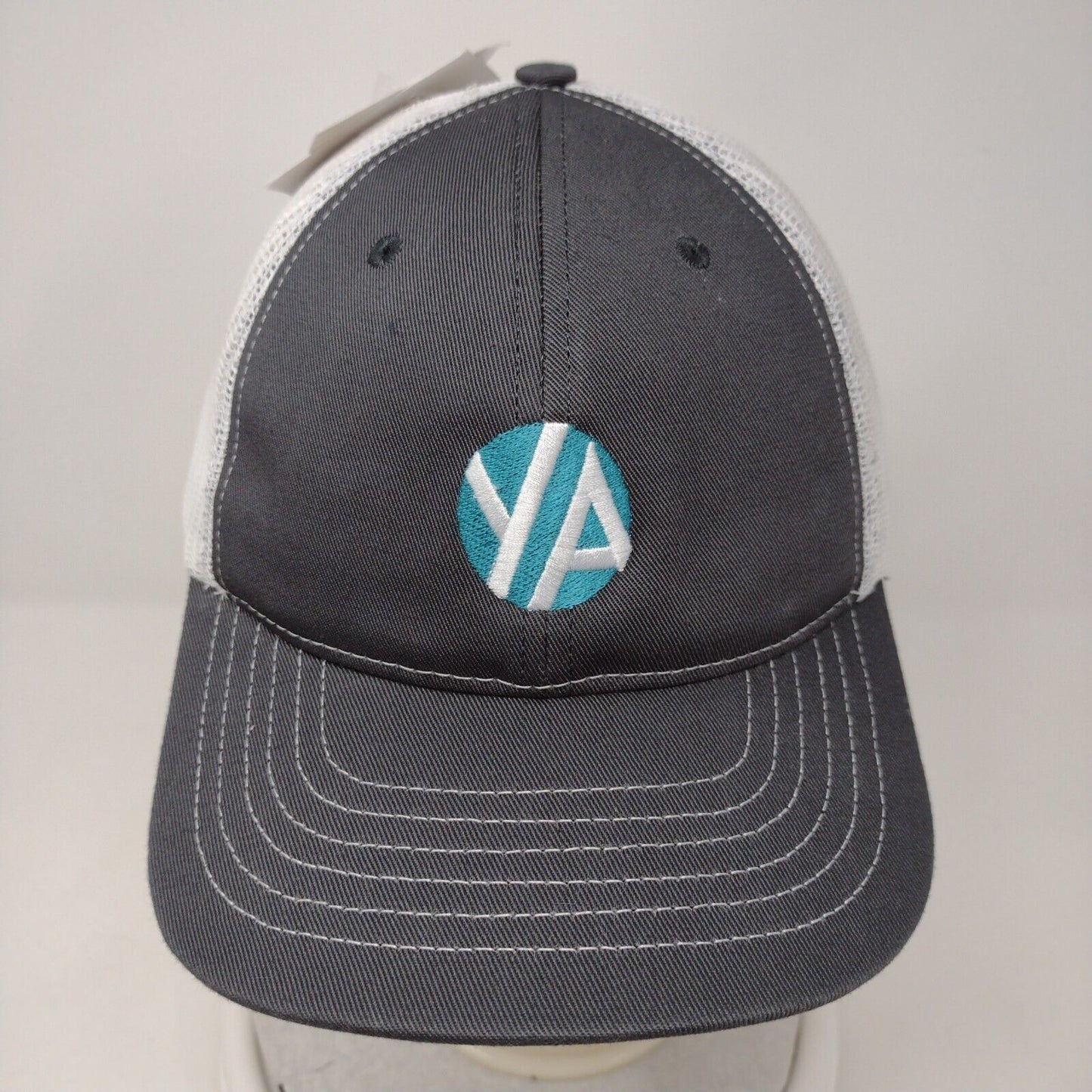 Classic Caps Snapback Mesh Back Trucker Hat Gray OSFA Embroidered W/Tags