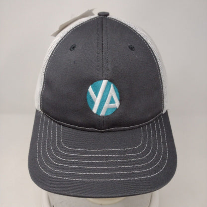Classic Caps Snapback Mesh Back Trucker Hat Gray OSFA Embroidered W/Tags