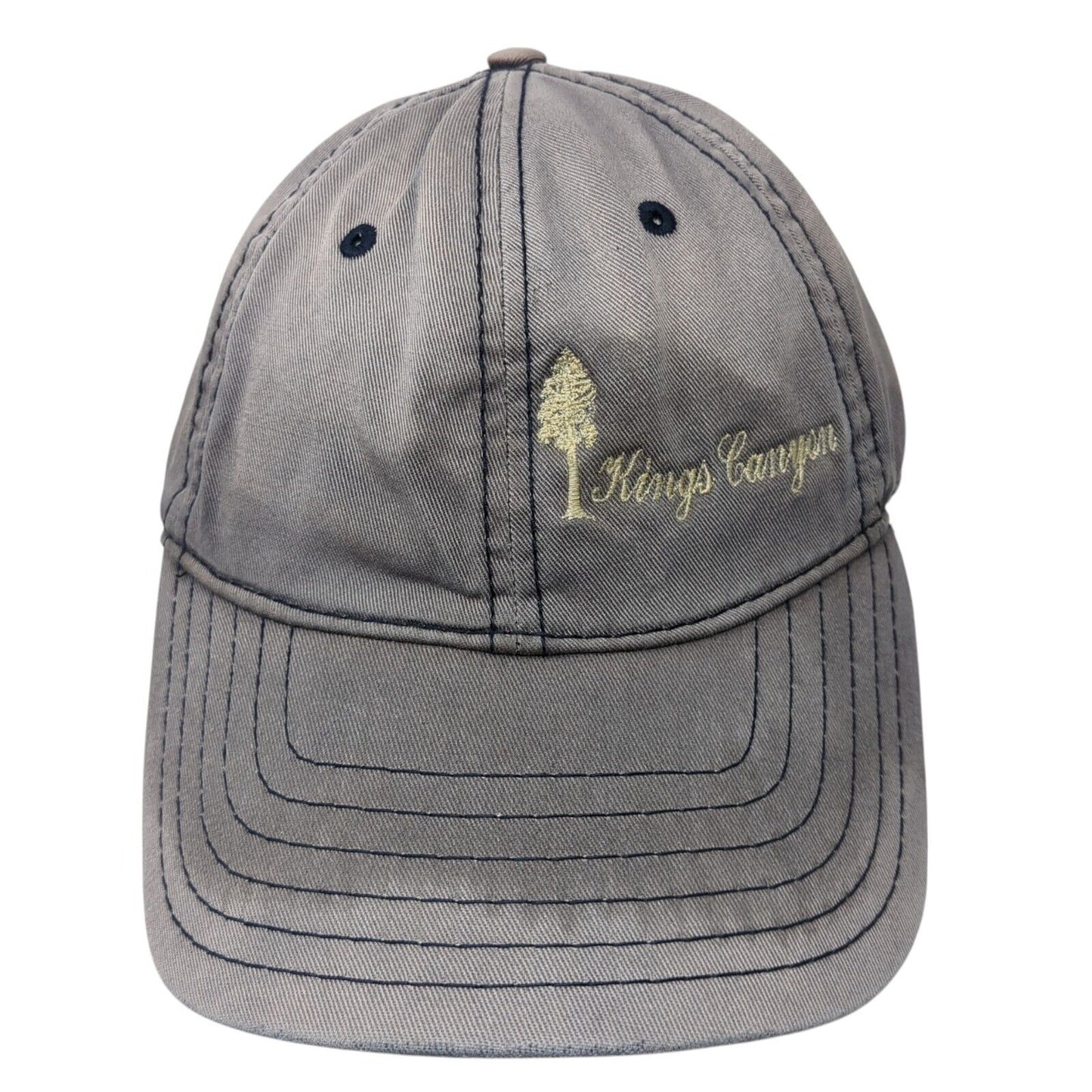 Kings Canyon Slideback Hat Blue One Size Adjustable Embroidered Triangle Sport