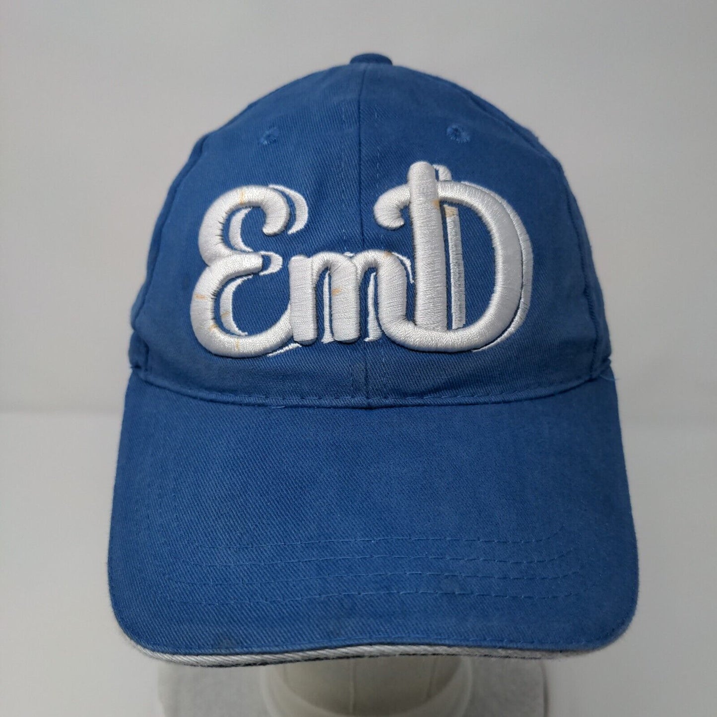 EmD Emerald Downs Slideback Hat Blue One Size Adjustable Embroidered 6 Panel
