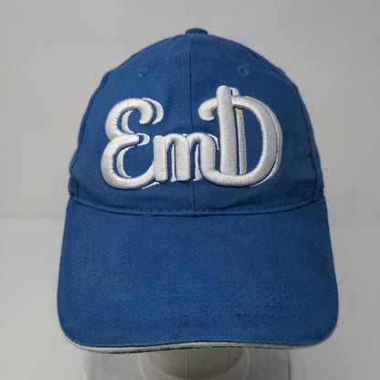 EmD Emerald Downs Slideback Hat Blue One Size Adjustable Embroidered 6 Panel