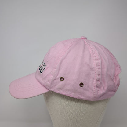 San Diego Slideback Baseball Cap Pink One Size Adjustable Embroidered 6 Panel