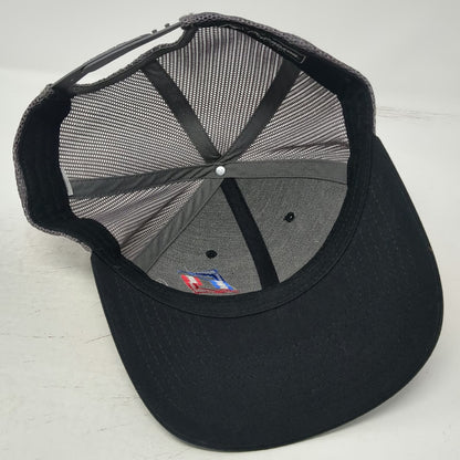 Richardson Trucker Hat Black Gray One Size Mesh Snapback Inventure Structured