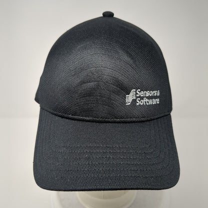 Sensors & Software Strapback Trucker Hat Black One Size Mesh Back
