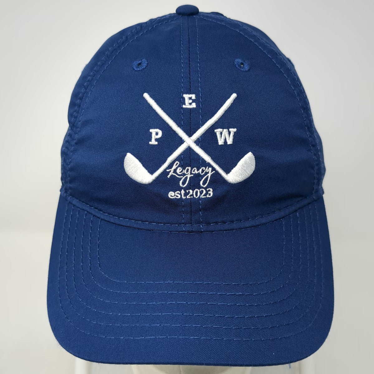 Legacy Baseball Cap Blue One Size Performance Golf est 2023 Embroidered Hat