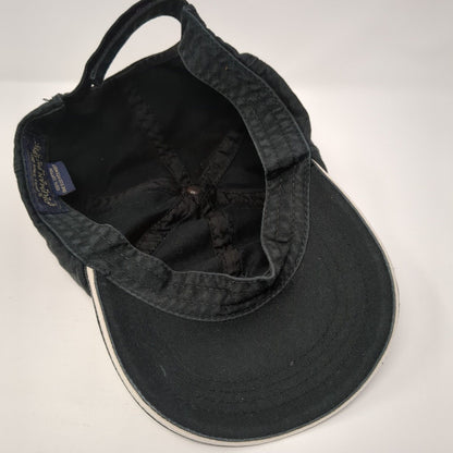 Dorfman Pacific Headwear Strapback Hat Black One Size Adjustable Blank