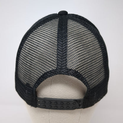High Fitness Snapback Trucker Hat Black One Size Adjustable Mesh Back Cobra