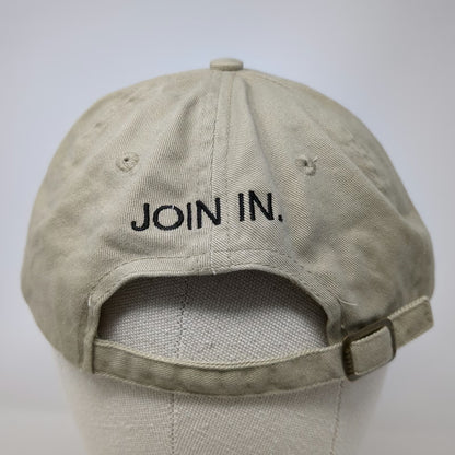 Verizon Wireless VZW Join In Baseball Cap Beige One Size Adjustable Strap Hat