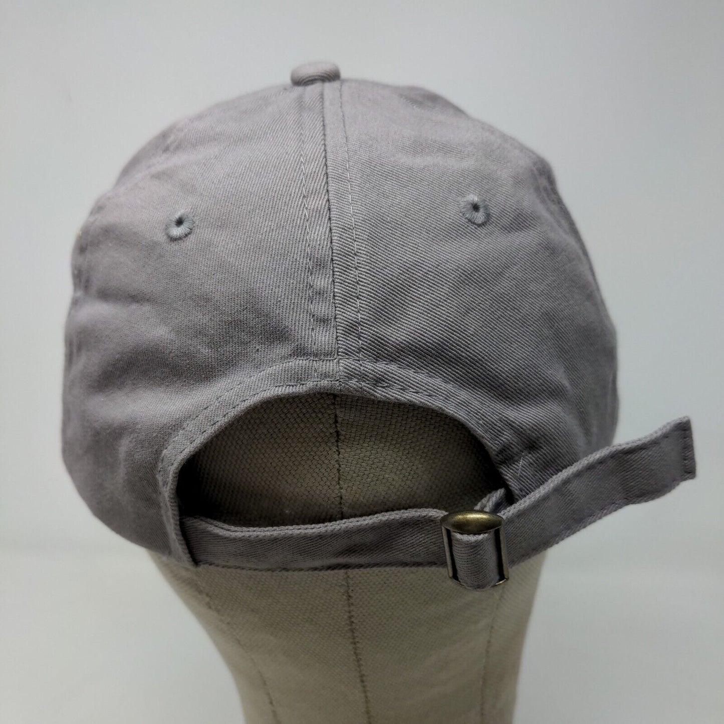 Unbranded Men's Slideback Hat Gray Adjustable Embroidered Together Logo Cotton