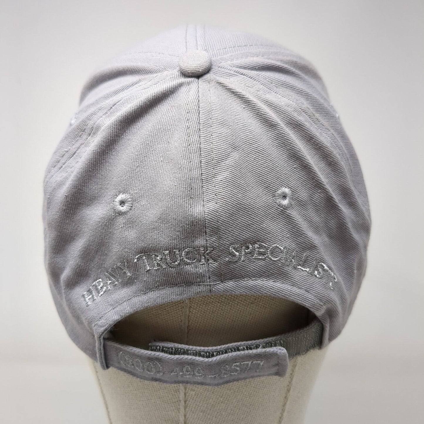 Diesel Depot Strapback Hat Gray One Size Solid Heavy Truck Specialists