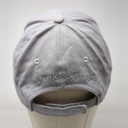 Diesel Depot Strapback Hat Gray One Size Solid Heavy Truck Specialists