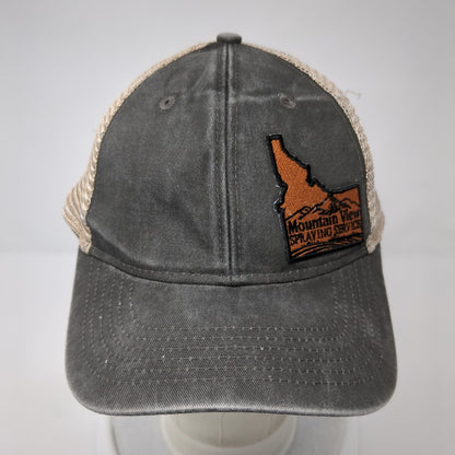 Mountain View Spraying Service Women's Trucker Hat Gray One Size Ponytail