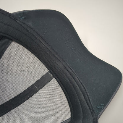 Happy Place Patch Strapback Hat Gray One Size Adjustable Mercantile 12