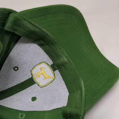 John Deere Mens Slideback Hat Green Yellow Embroidered Nothing Runs Like a Deere