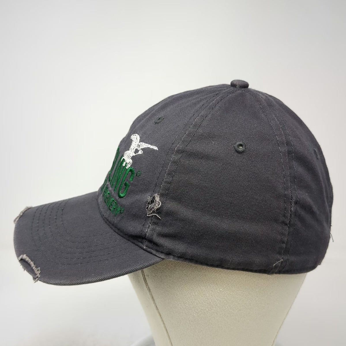 Yuengling Brewery Baseball Cap Gray One Size Frayed Eagle Embroidered Cotton Hat