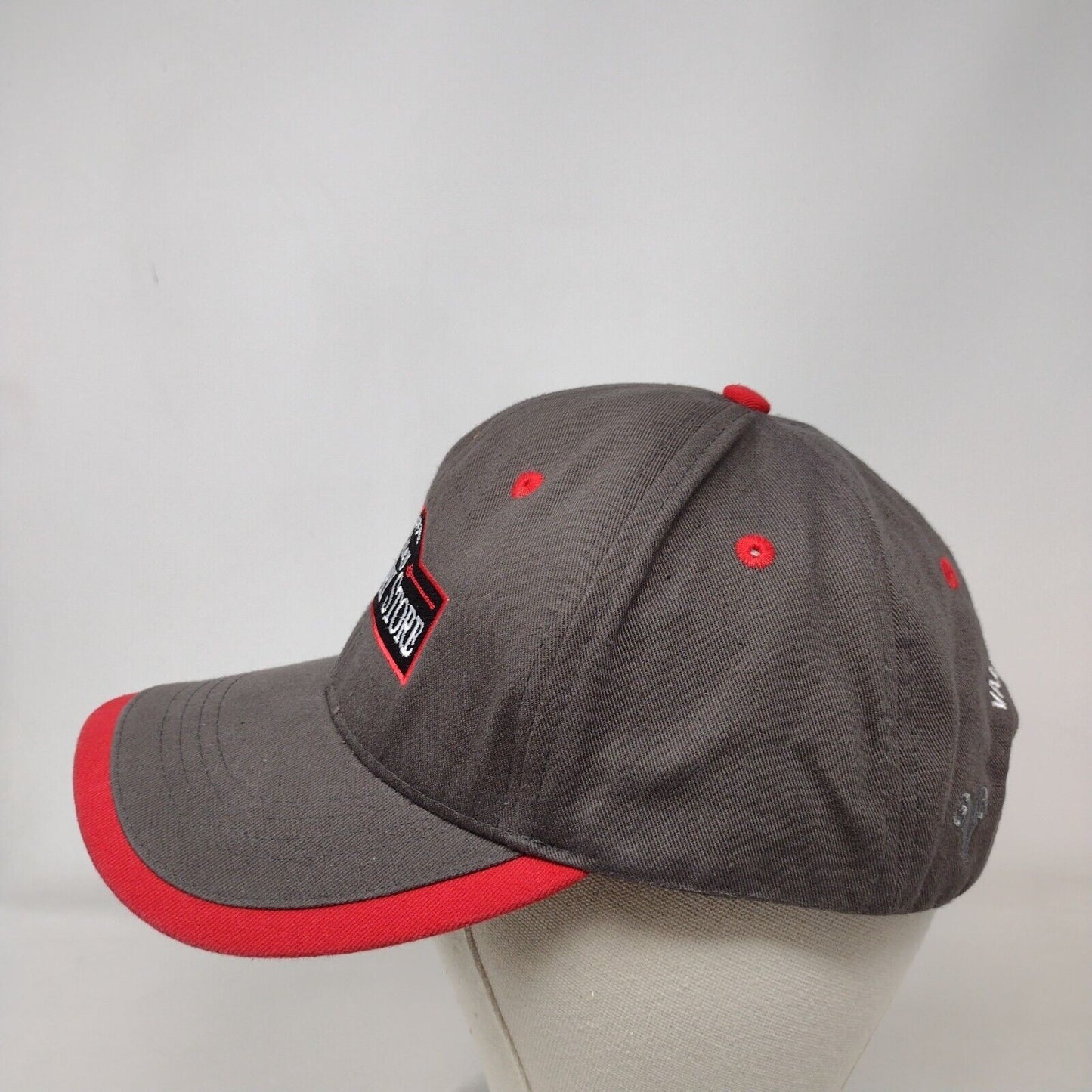 Valley Country Store Strapback Hat Gray OSFA Adjustable Embroidered