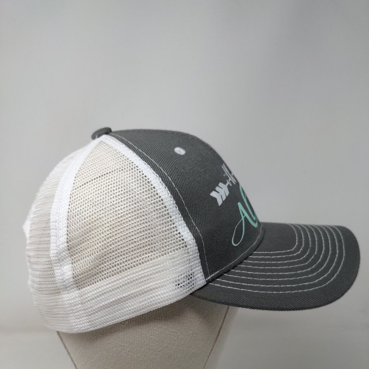 I'll Bring The Alibi Snapback Mesh Back Trucker Hat Gray OSFM Colorblock